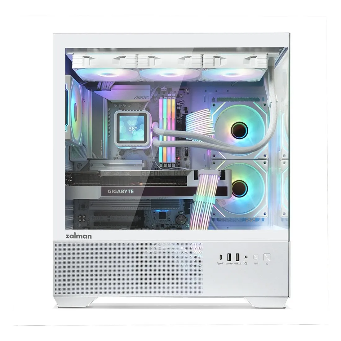 Компьютерный корпус Zalman CHRONIX V2 White без Б/П — изображение 2