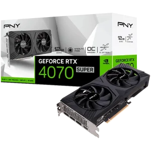 PNY Video Card NVidia GeForce RTX 4070 SUPER 12GB VERTO Overclocked Dual Fan DLSS 3