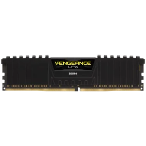 CORSAIR DDR4, 3200MHz 16GB 1x16GB Dimm, Unbuffered, Dual Rank, 16-20-20-38, XMP 2.0, Vengeance LPX black Heatspreader, Black PCB, 1.35V