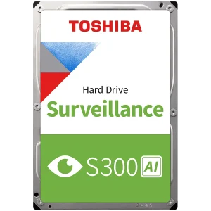 HDD Video Surveillance TOSHIBA S300 AI 10TB CMR, 3.5'', 512MB, 7200RPM, SATA, 64 cameras, 24/7, TBW: 550