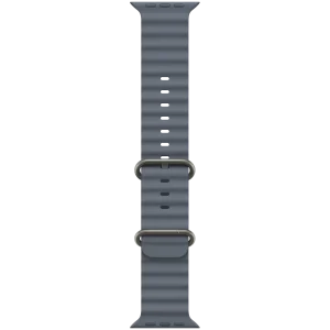 49mm Anchor Blue Ocean Band - Natural Titanium Finish