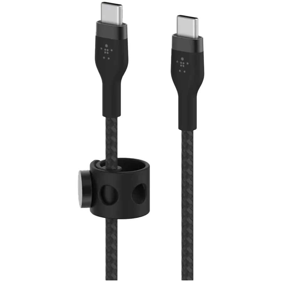 BELKIN USB-C to USB-C 2.0 Braided silicone, 1M, Black