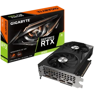 GIGABYTE Video Card NVidia GeForce RTX 3060 WINDFORCE 12G, GDDR6 12GB/192bit, PCI-E 4.0, 7680x4320 550W DisplayPort 1.4a *2 HDMI 2.1 *2