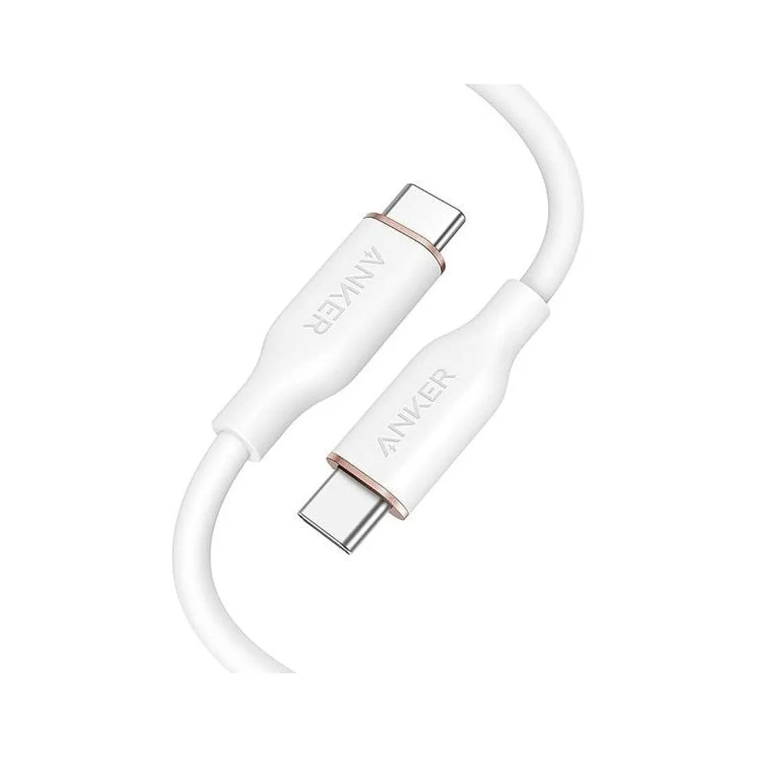 Интерфейсный кабель Anker PowerLine III Flow USB-C to USB-C (A8552H21) Белый