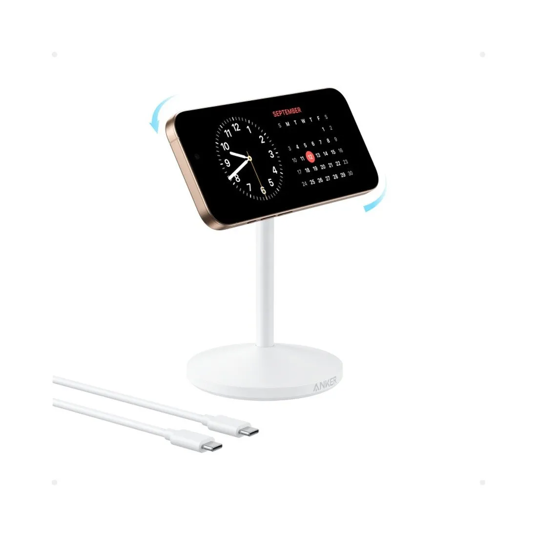 Беспроводное зарядное устройство Anker MagGo (Single Stand) (A25X1H21) Белый — изображение 2