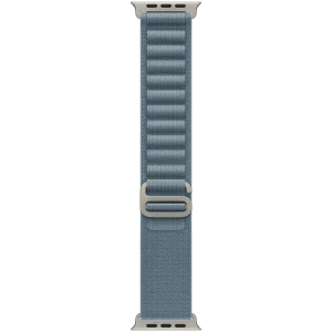 49mm Light Blue Alpine Loop - Large - Natural Titanium Finish
