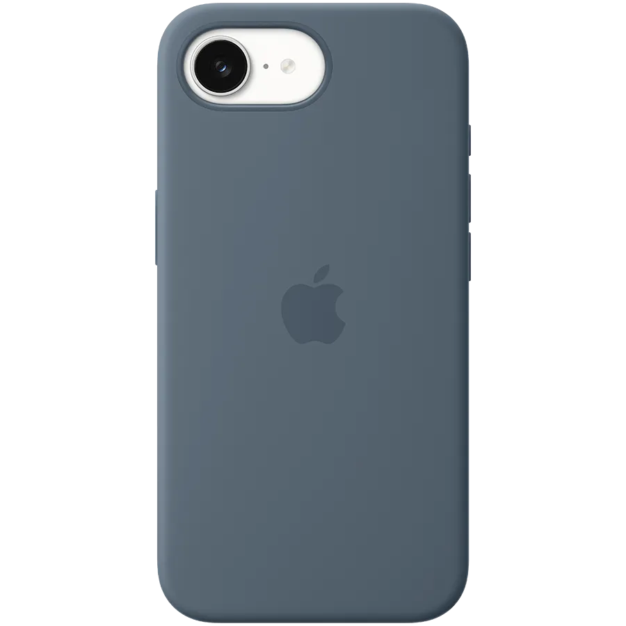 iPhone 17e Silicone Case with MagSafe - Anchor Blue,Model A3646