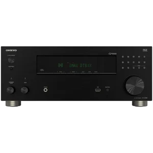 Onkyo TX-RZ30 9.2 -Channel AV Receiver, 170 W/Ch / 6ohms, Dirac Live, THX® Certified, DTS:X, 8K/4K Ultra HD, Works with Sonos, Black