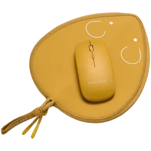 TOPO MOUSE PAD + WIRELESS MOUSE YELLOW