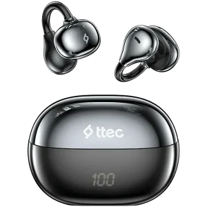 ttec AirBeat Aura Open-Ear Clip On Wireless Bluetooth Headset