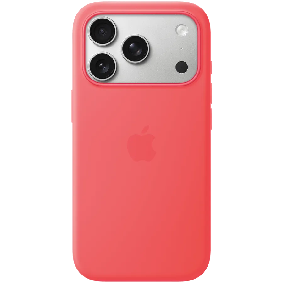 iPhone 17 Pro Silicone Case with MagSafe - Bright Guava,Model A3559
